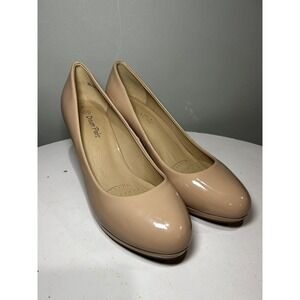 Dream Paris Shiny Nude Stiletto High Heel Platform Closed Toe Women’s 9.5